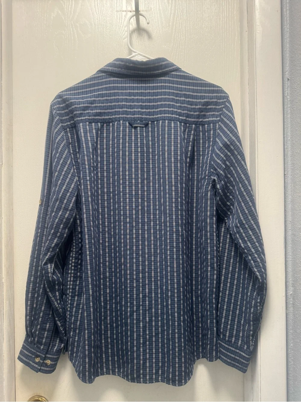 The North Face Blue Striped Casual Button-Down Shirt